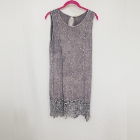 Agree Gray washed Sleeves dress - Picture 1 of 7
